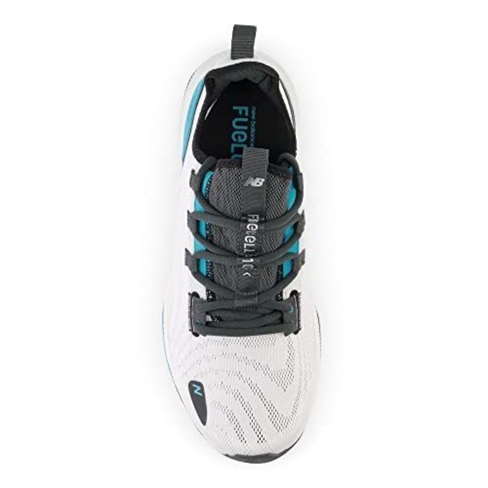 NEW BALANCE MEN'S FUELCELL 100 V2 CROSS TRAINER, WHITE/BLACKTOP/VIRTUAL BLU - Picture 6 of 6